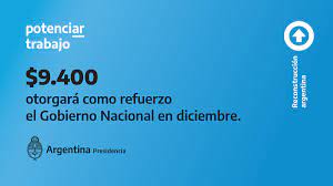 ¿cuándo se cobra el bono de $ 9.400? Ministerio De Desarrollo Social De La Nacion Twitter àªªàª° En Diciembre Los Titulares Del Programa Potenciar Trabajo Recibiran Un Refuerzo De 9400 Cuidar Los Ingresos De Quienes Mas Necesitan Del Apoyo Del