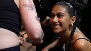 Honey Balenciaga and Malik McIntyre attend the Kim Shui fashion show...  News Photo