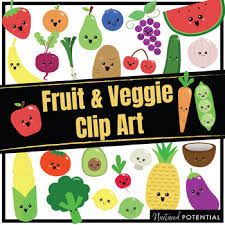 1/2 cup of chopped raw vegetables or fruit makes one serving. Fruits And Vegetable Clip Art Black And White Worksheets Tpt