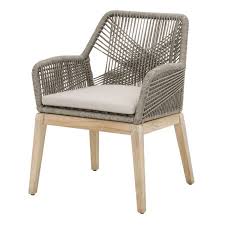 Orient Express Furniture Loom Outdoor Dining Arm Chair Set Of 2 6809kd Pla Sgry Gt Sillones Modernos Sillones Sillas