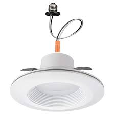 Buy 6 inch recessed lighting trims and this white trim is wet location rated, making it ideal for illuminating showers and bathtubs. Commercial Electric 6 In Led Color Changing Recessed Trim W Night Light Walmart Com Walmart Com