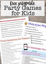 Simply send out the invitations, and then have all of the kids come and start the investigation. Party Games For Kids Momof6