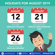 16 all saints’ day is a fixed national regular holiday 2 held every november 1 in the philippines. Dfa Philippines On Twitter Dfa Informs The Public That It Will Be Closed On The Following Dates August 12 Eid Al Adha 21 Ninoy Aquino Day And 26 National Heroes Day The Dfa