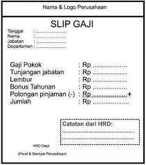 Pin Di Slip Gaji