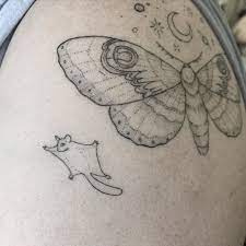 Pin By Aimee Peltier On Tattoos Moth Tattoo Tattoos Line Work Tattoo
