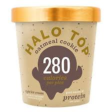 Halo Top Light Ice Cream Oatmeal Cookie 16 Oz Ice Cream Flavors Halo Top Ice Cream Recipes Halo Top Ice Cream