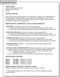 Functional Resume Format Focusing On Skills And Experience Dummies