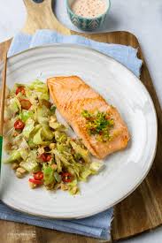 Saftig Gebratenes Lachsfilet Auf Asiatisch Mariniertem Spitzkohl Rezept In 2020 Lecker Kochen Lachs Rezepte