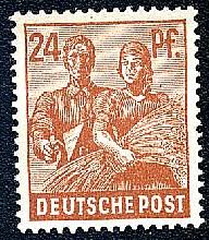 +deutsche post briefmarke 1947 / 175 jahre kindermissionswerk, briefmarke zu 0,80 €, 10er. Briefmarken Aus Der Alliierten Besetzung Aus Dem Jahr 1947
