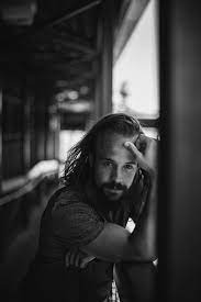 Ryan Black White Portrait Portrait Blackandwhite Longhair Moody Night Photography Portrait Male Portrait Male Photography
