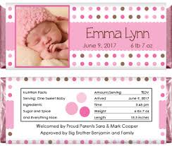 Birth Of A Candy Bar Multi Dots Photo Birth Announcement Candy Bar Wrapper Bag350photo Birth Announcement Candy Birth Announcement Birth Announcement Photos