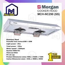 (hob) dan penyedut asap dapur (hood) siap terbina. Morgan Large Cooker Hood Penyedut Asap Penyedut Minyak Dapur Mch Nc290 Ss Shopee Malaysia