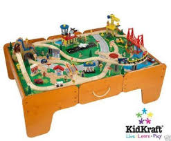 To help you find the perfect train table, we continuously put forth the effort to update and expand our list. Amazon Com Kidkraft Limited Edition Waterfall Mountain Train Table And Train Set W Drawers Toys Games Train Table Wooden Train Set Wooden Train Set Table