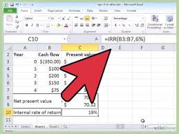 How To Calculate An Irr In Excel Excel Financial Management Calculator