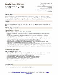Supply Chain Planner Resume Samples Qwikresume