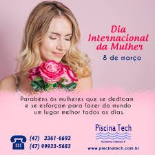 Feliz Dia Internacional Da Mulher Piscinatech