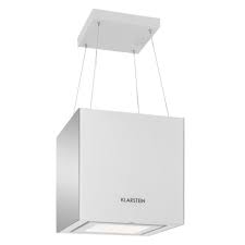 Hotte Decorative Klarstein Aspirante Ilot Central Suspension Plafond 3 Vitesses Extraction 600m D Air H Classe A Blanc Achat Vente Hotte Cdiscount