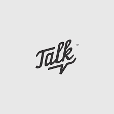 Typography Word As Image Talk Logo Typo Logo Typographique Lettering
