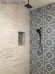 Black And White Cement Tile Bathroom Floor Pin On Bathroom Remodel