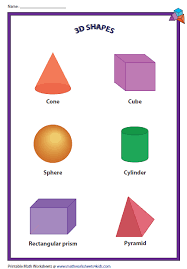 3d Shapes Charts Shapes Worksheets 3d Shapes Worksheets Shapes Lessons