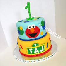 Simple Birthday Cake For 1 Year Old Boy Elmo 1st Birthday Cake Elmo Birthday Cake First Birthday Cakes Childrens Birthday Cakes