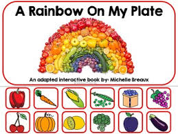 Rainbow On My Plate Adapted Book Nutrition Colors Autism Sped