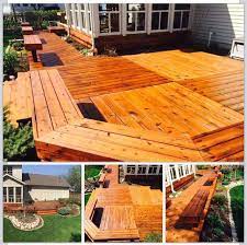 Cedar Deck Restoration With Natural Cedar From Ready Seal Deck Restoration Deck Projects Cedar Deck