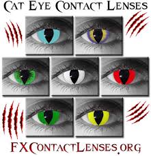 They can temporarily change your brown eyes to blue or make your eyes look like cat eyes or vampire eyes for halloween. Cat Eye Contacts Yellow Green Red Blue