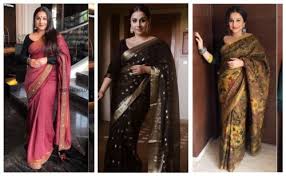 She walked on the ramp in parrot green and lemon yellow that is dual shaded half saree creared by amritha mishra. 15 Bollywood Actresses In Sarees Who Love To Wear Saree G3 Fashion