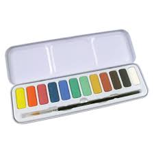Derwent Academy Watercolour Paint Pan Set Of 12 Watercolor Supplies Watercolor Pans Watercolour Painting