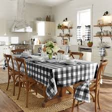 Farmhouse Living Buffalo Check Tablecloth Dining Room Small Buffalo Check Tablecloth Elrene Home Fashions