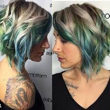 Blonde And Blue Balayage Balayage Ombre Short Hair Short Hair Balayage Short Ombre Hair Balayage Hair