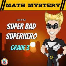 Free decimal for grade 3 : Math Mystery Free Activity 3rd Grade Math Spiral Review Super Bad Superhero