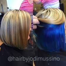 Bleach is brushed on to small sections to lighten the hair. Curly Short Pastel Blue Hair Novocom Top