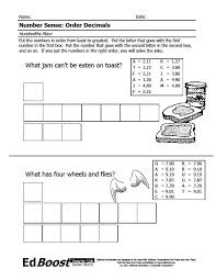 Decimals Ordering Hundredths Place Puzzle Edboost