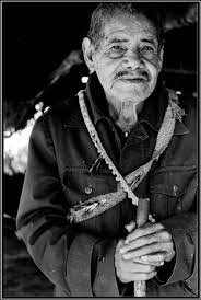 Nanderu'i Guillermo Roque no Parque Nacional. Outubro de 2005. Crédito:... 