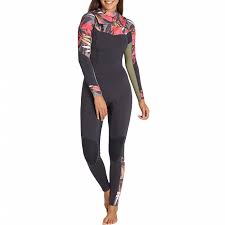 billabong womens salty dayz 3 2 chest zip wetsuit