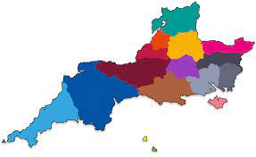Vector map of england ceremonial counties. South West Counties Islands Girlguiding South West England Main Site
