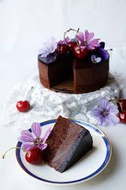 Cherry Chocolate Mousse Cake Vegan Gluten Free Vegan Cake Dairyfree Glutenfree Chocolate Cherry Vegan Cake Recipes Mousse Cake Vegan Chocolate