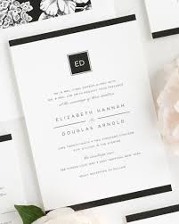 Black And White Wedding Invitation Modern Glamour Wedding Invitations Black White Wedding Invitations Monogram Wedding Invitations Wedding Shower Invitations
