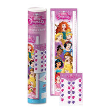 disney princess 1 6m height chart marker stickers