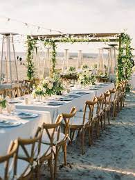 Feel The Sand Between Your Toes With This Beach Reception Beach Wedding Decorations Reception Beach Wedding Reception Beach Wedding Inspiration