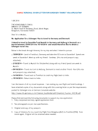 Your full name like in the passport street city pincode india. Personal Cover Letter Schengen Visa Travel Visa Passport