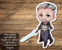 Odric, pegatina de Lunarch Marshal inspirada en la magia, perfecta para  cajas de cubierta, computadoras portátiles, diarios, planificadores+ de  Mega chibi