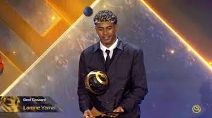 ✓| OFFICIAL: Lamine Yamal has won the Best Forward Award at the Globe Soccer  Awards 2025. #yojimbo