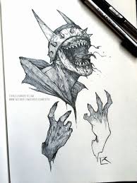 Artstation Batman Who Laughs Richard Luong Dark Art Drawings Batman Canvas Art Scary Art