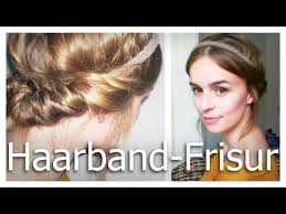 Du willst gut gestylt in den tag starten, aber nicht zu viel zeit in deine haare investieren? Haare Hochsteckfrisur Mit Haarband Leicht Und Schnell Haarbandfrisur Dirndl Frisuren Kurze Haare Haarband Frisur Mittellange Haare Frisuren Einfach