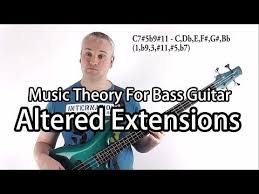 Theory bass guitar sheet music + audio access hal leonard. Music Theory For Bass Guitar Altered Chord Extensions L 19 Bass Guitar Chords Bass Guitar Scales Bass Guitar