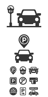 Car Parking Icons And Signs Set Icon Parking Car Icons Car Parking