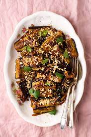 Asian Inspired Pan Fried Eggplant With Soy Sauce Garlic And Ginger Recipe Eggplant Side Dishes Eggplant Recipes Easy Eggplant Recipes
